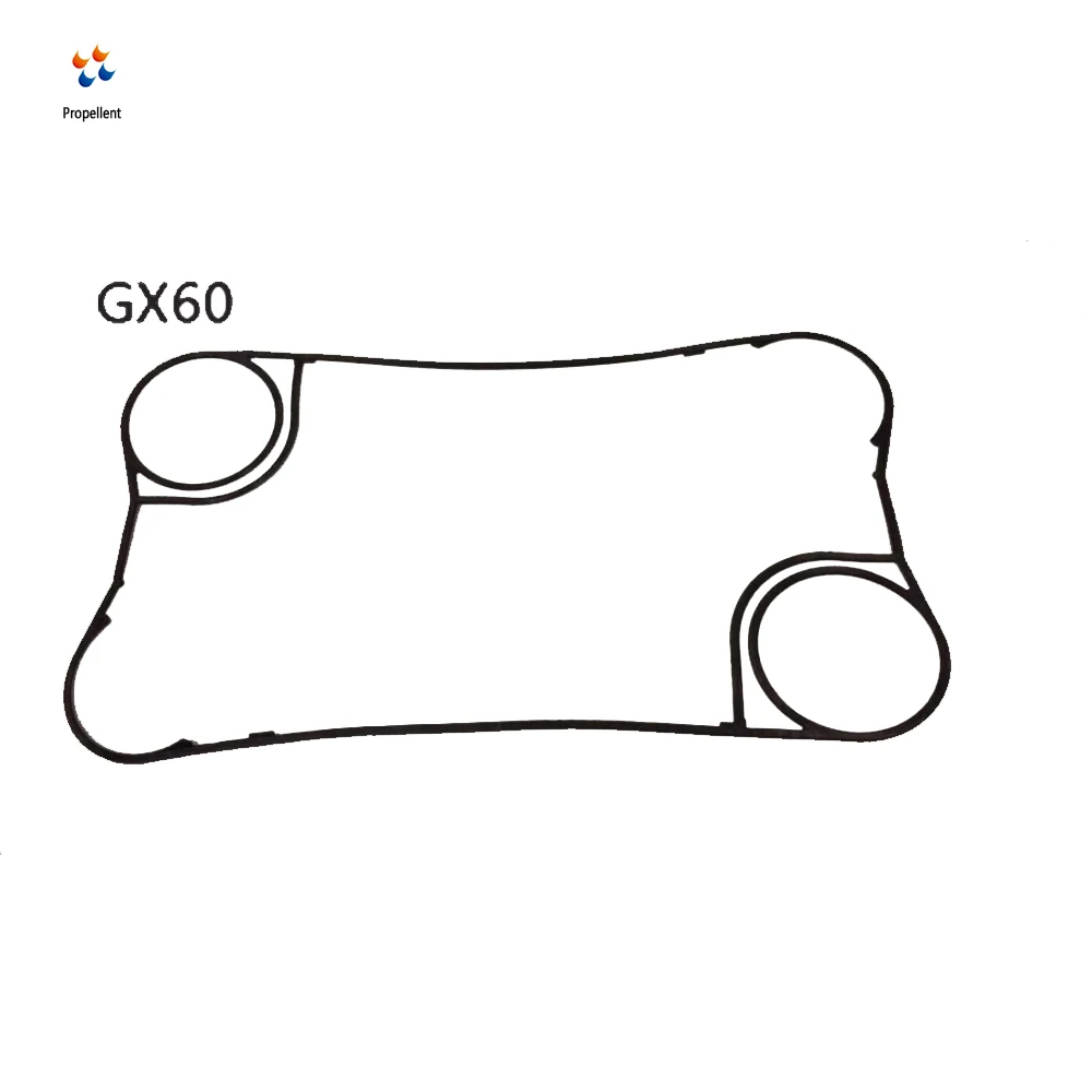 API Sigma 13 Customized High Temperature Resistance Plate Heat Exchanger Gasket For Heat Pumps