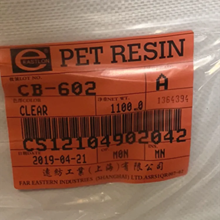 Pet Cb602 White Particle Transparent Food Grade Mineral Water Bottle Plastic Raw Material