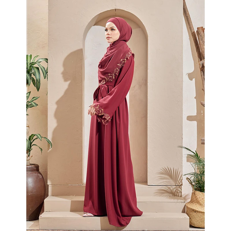 Turkish Women Fashion Modern Beautiful Chiffon Khaleeji Khimar Abaya Muslim Kimono Islamic Dress Clothing Morocco Jubah