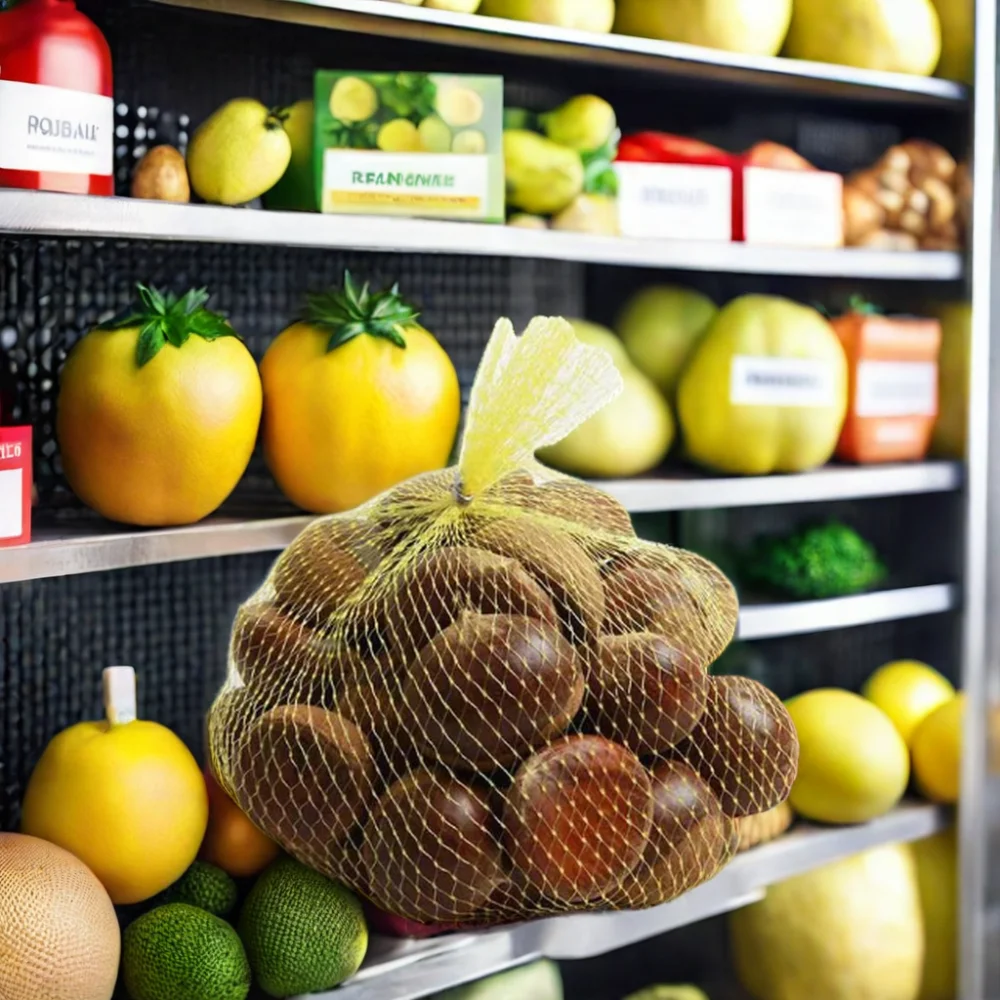 Eco-friendly PP HDPE Small Net Mesh Lemon Potato Fruit Vegetable Packaging Bags Made in China