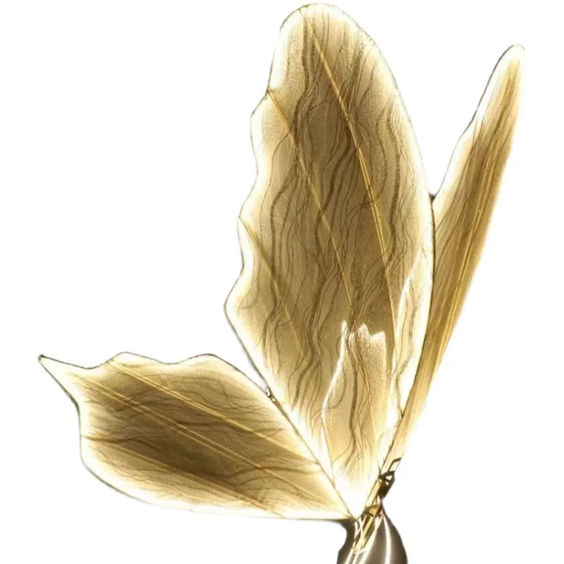 European Style Wedding Props Glowing Butterfly Wings Stage Decoration Suspended Ceiling Ornaments Wedding Road Guidance