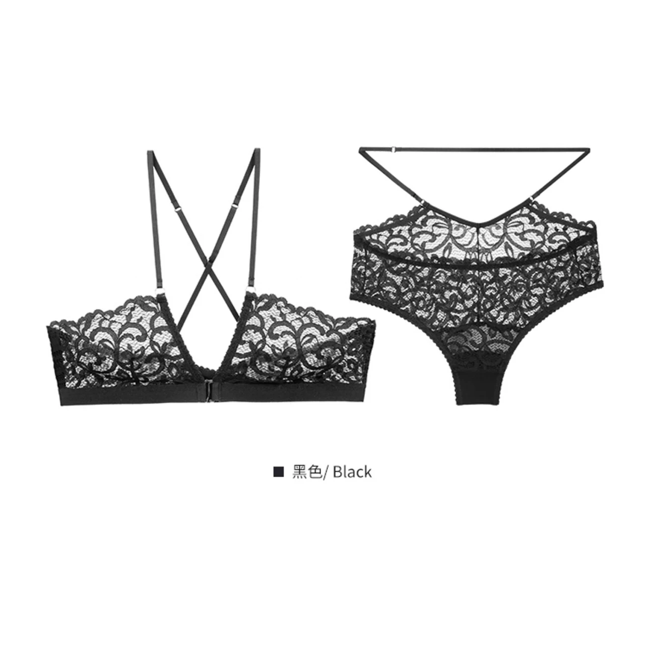 
Fashion lace Sexy Lingerie Sets Transparent Breathable Underwear 