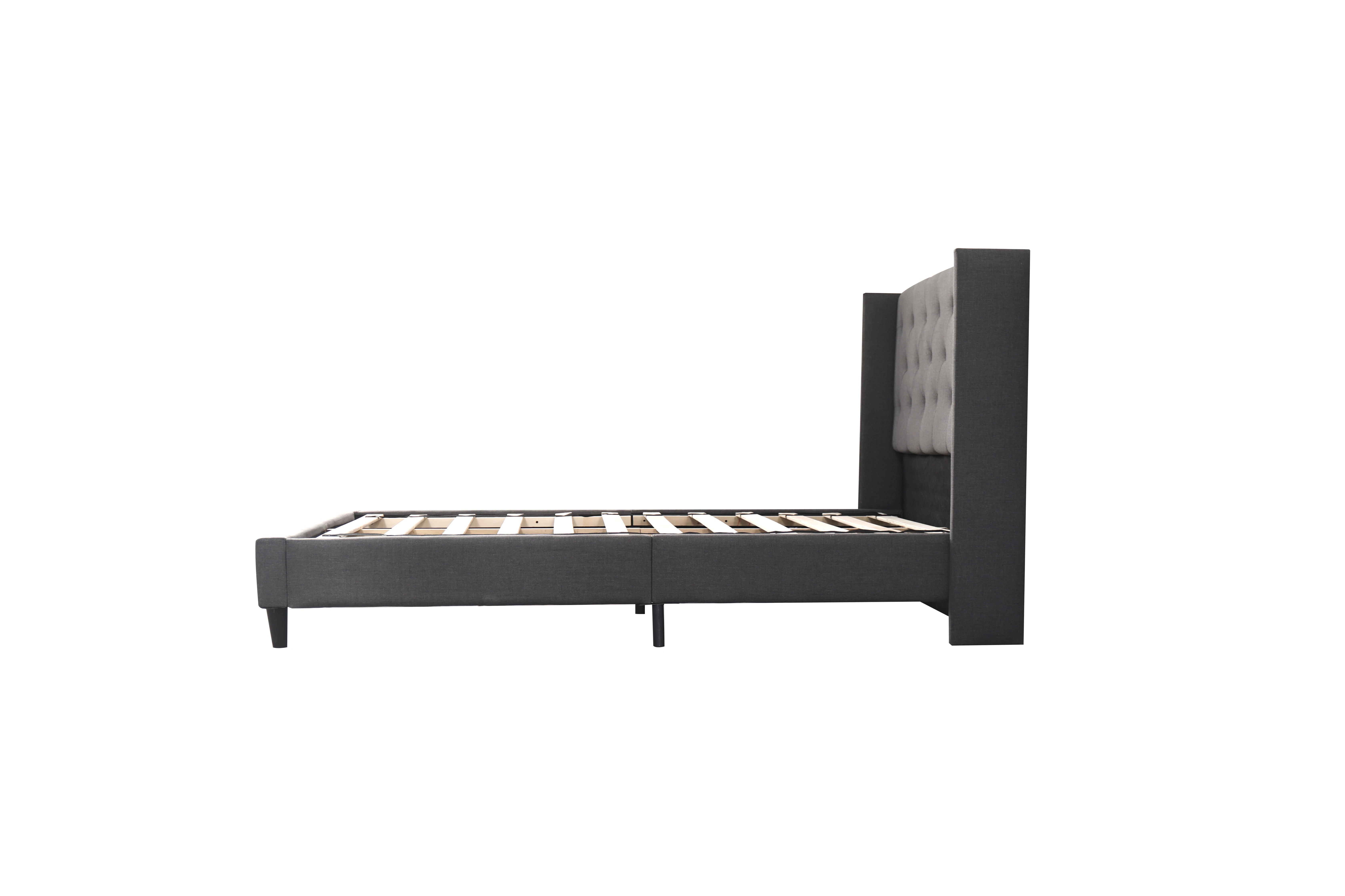 Supplier king platform size frame upholstered tufted  frame french bed