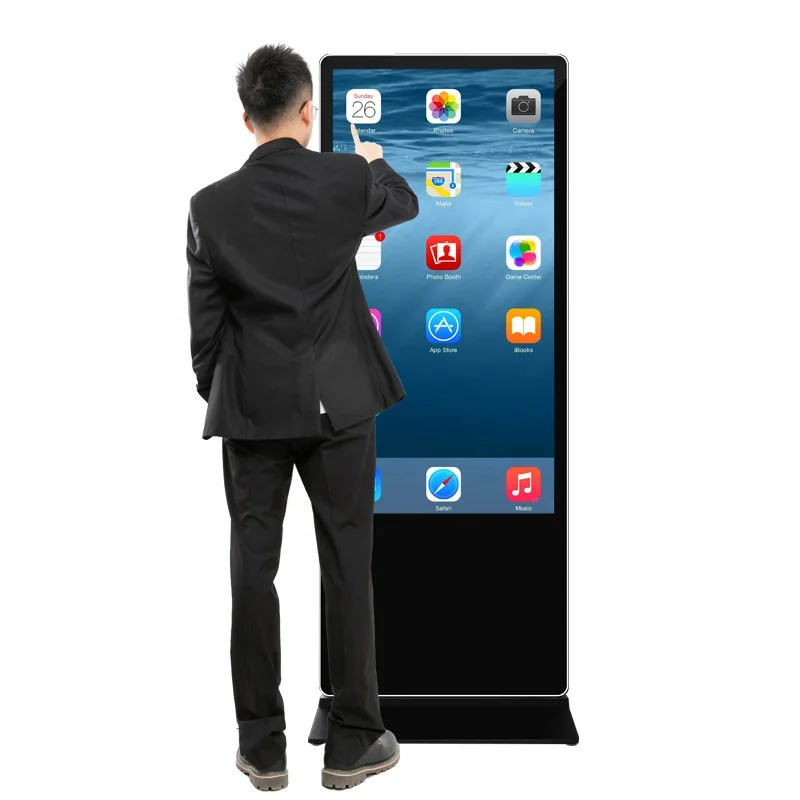 Floor Stand Digital Signage And Displays Indoor High Brightness Smart Kiosk Lcd Totem Touch Screen Digital Signage And Display