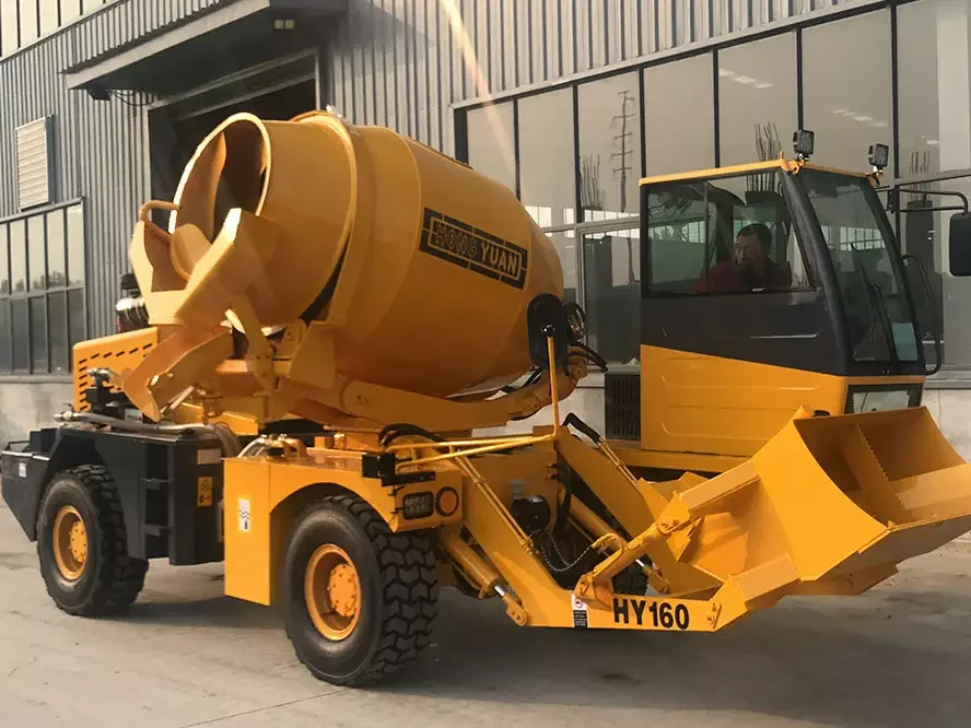 Самостоятельная погрузка Бетономешалка HY160 использовать для бетонный
