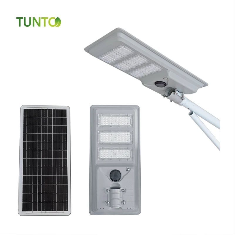 50W 100W All-in-One Integrated Solar Outdoor LED Lighting Motion Sensor Street Light for  Street illumination