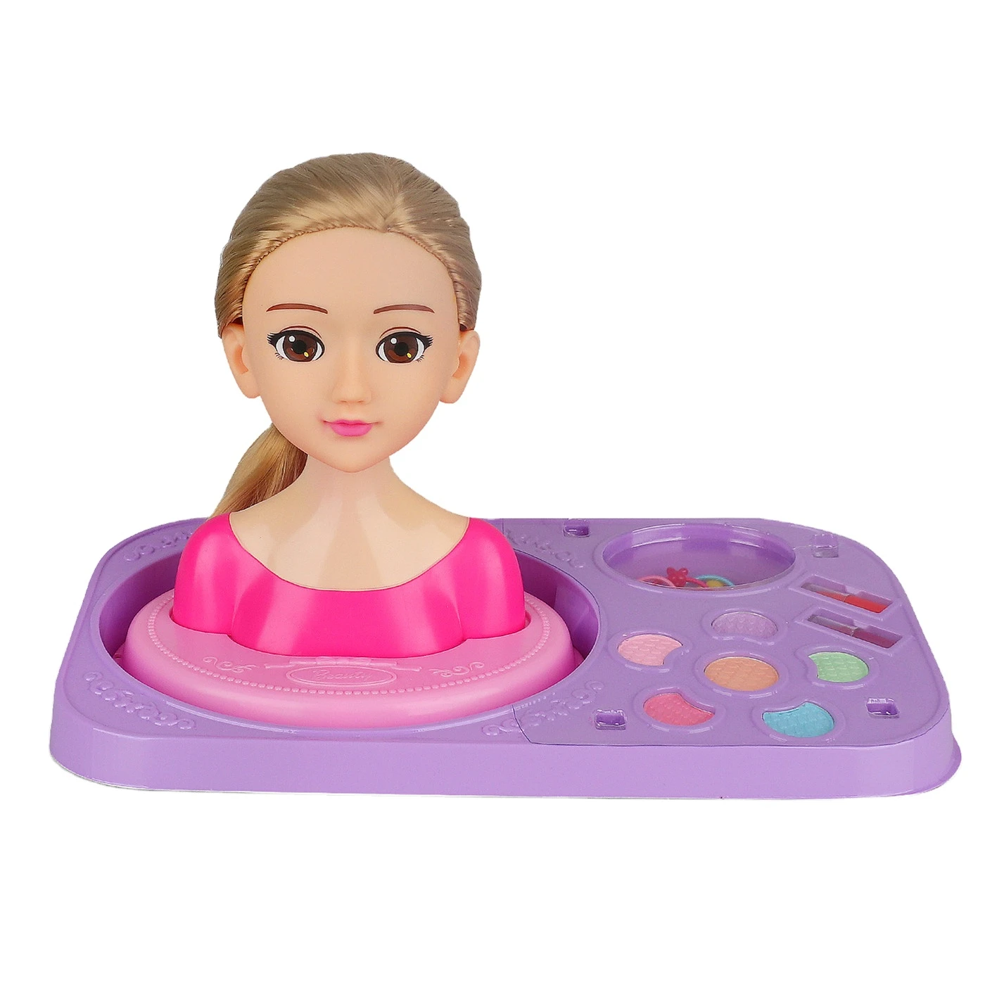 DF Head doll Girls Dressing Half Body Retail Store for Kids diy doll toy for girls Makeup Toys 2021 new arrivals Hair Salon