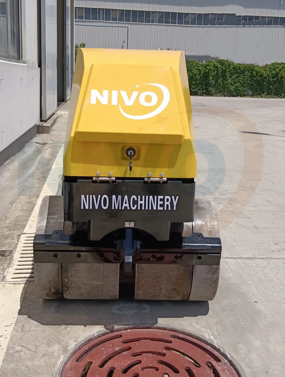 NIVO NV202C Walk behind Remote Control Trench Double Drum 1.6ton vibratory mini road roller compactor or parts