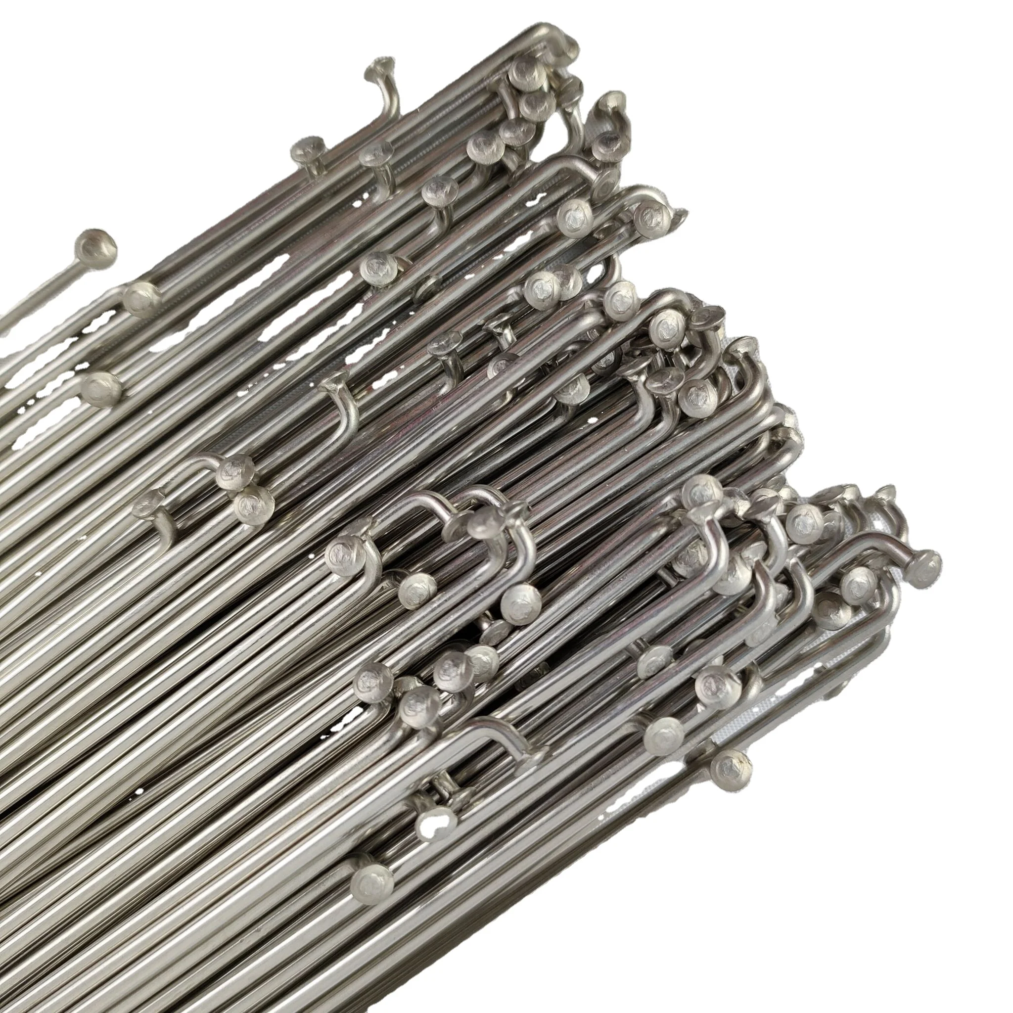 2022 Cheap Factory Price 14G/13G /8G J Bend/Straight Stainless Steel Bicycle Spokes&Brass Nipples of Various Size for MTB