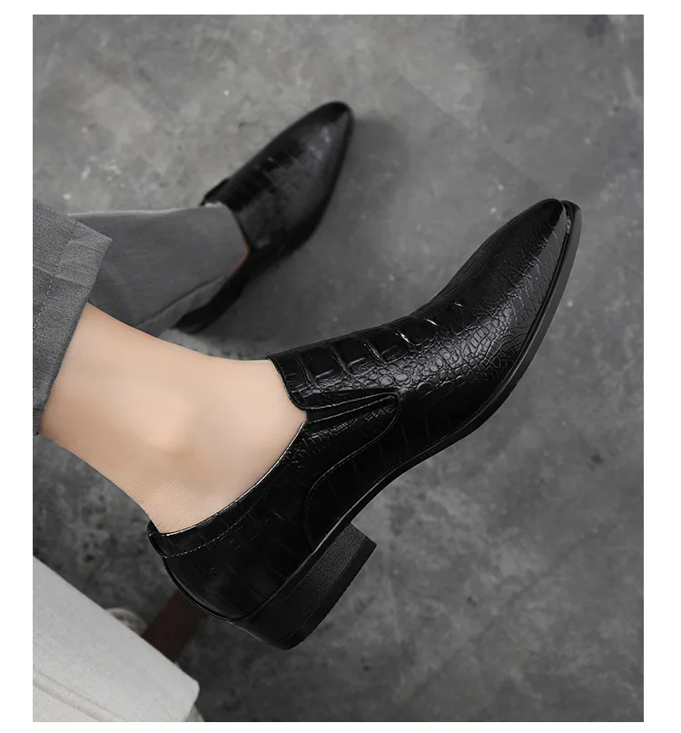 2020 Высококачественная модная обувь из натуральной кожи; Мужская повседневная модельная обувь; Новый стиль