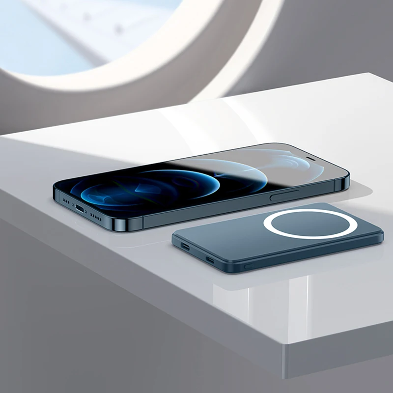 
Wholesale 5000 mAh wireless magnetic power bank universal fast charging power bank for iphone 12 