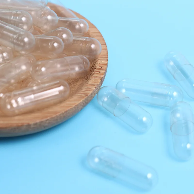 GMP Certified Fillable Empty Capsule Shell Separable And Joined White Empty Caps Clear Empty Gelatin Capsules Size 0