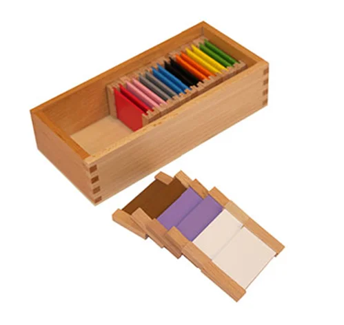 Baby Wooden educational teaching aids Montessori material toys Color Tablets