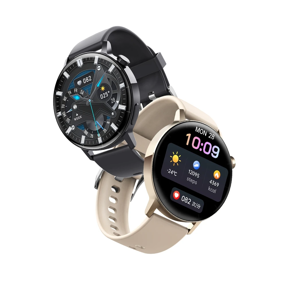 The Best ECG F22R Steel Smart Watch Blood Oxygen Body Temperature Wireless Charging  HD Screen Digital Watches 2023