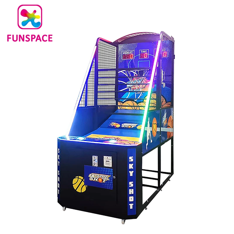 Funspace indoor coin park street basketball projector street basketball arcade game console