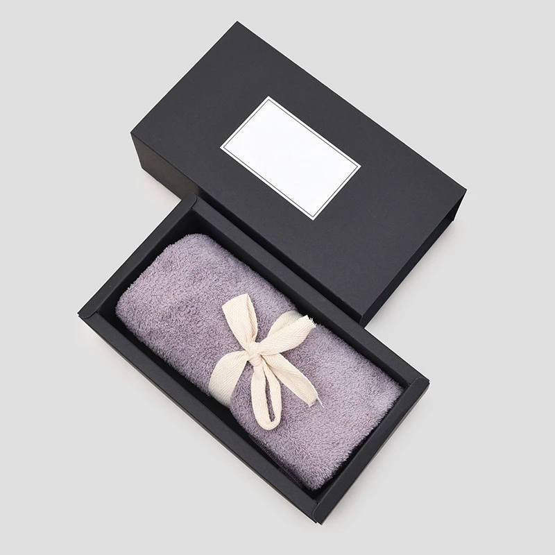 Ready to ship face towel set wholesale cheap price 100% microfiber soft lint free luxury box gift towels set