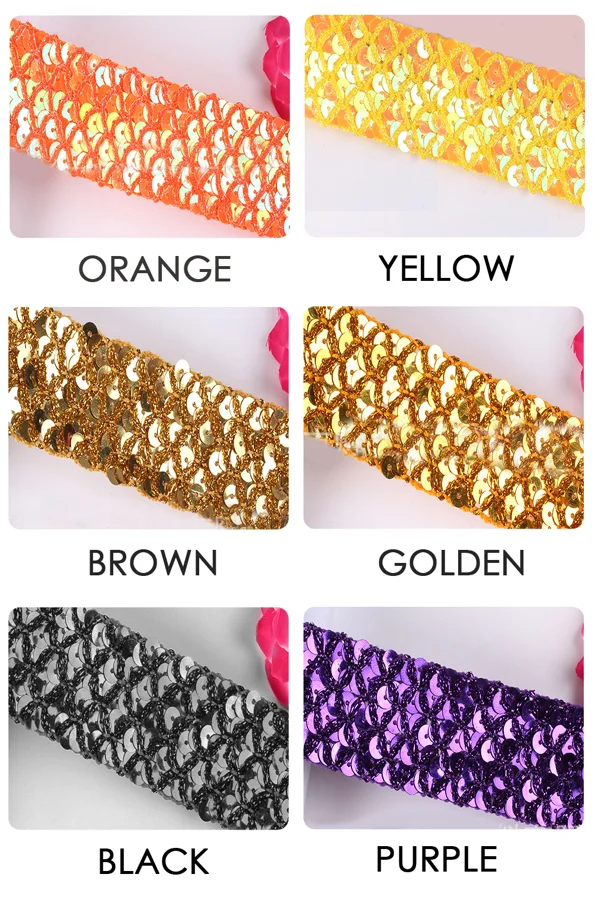 Chinese style garment accessories non elastic gold lace dance bead lace