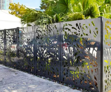 Low price Agriculture laser cut privacy fencing panel bamboo fence panels