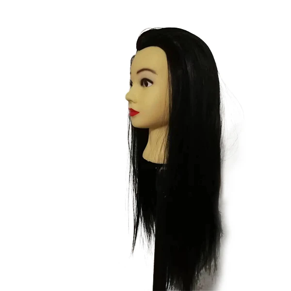 Mannequin Hair For Training Head Professional Styling Head 100% Heat Temperature Fiber Hair 22inch Long Thick Smooth Braid Train