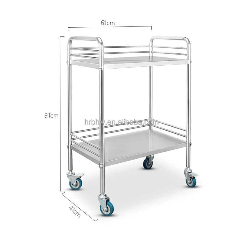Hospital Furniture Use Emergency Medical Trolley Cart for Hospital Clinic