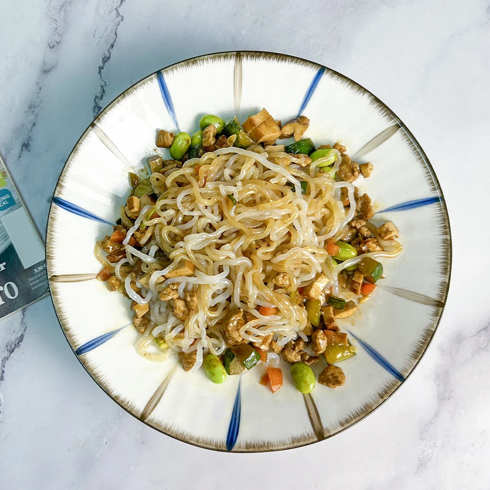 Organic dried konjac noodles bulk  private label shirataki rice japan Low GI pasta konjac de arroz shirataki riz