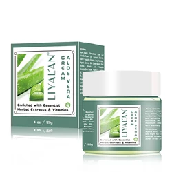 Customized private logo natural organic repair skin aloe vera moisturizing whitening soothing beauty face cream