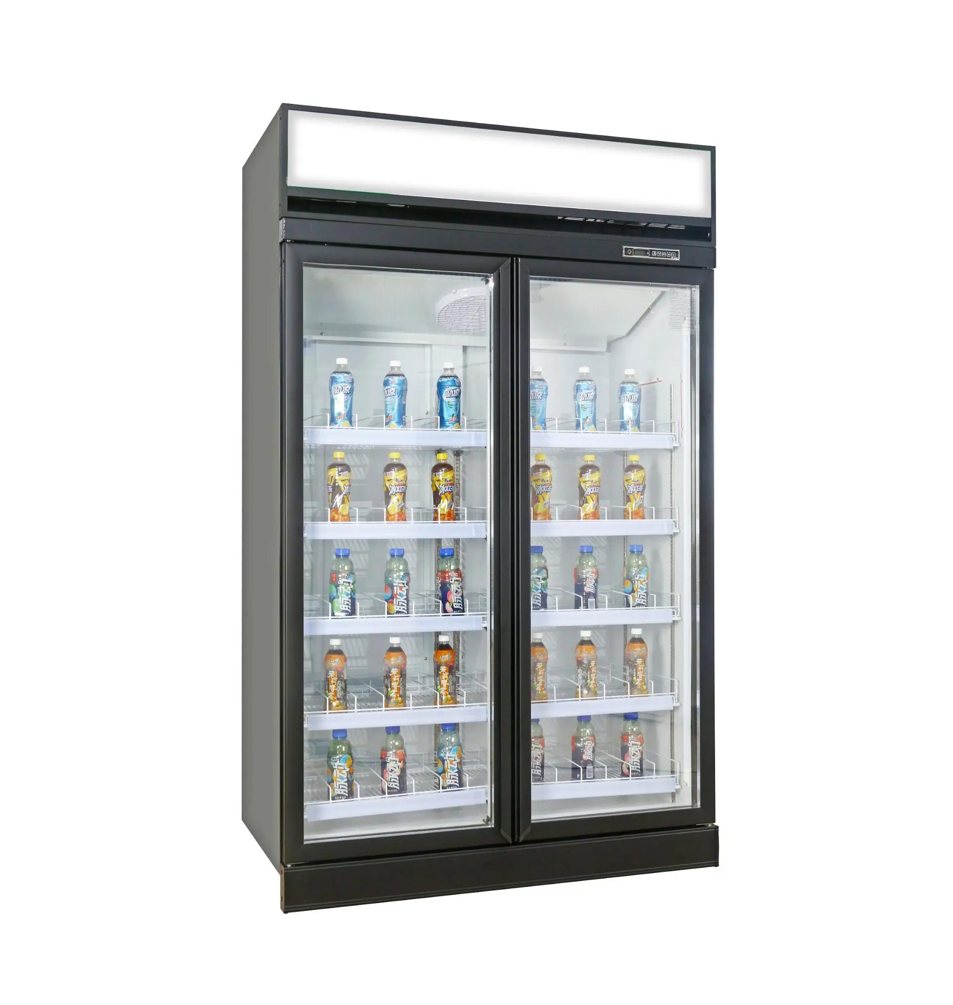 Bottom Mounted 950L Vertical Single Door Refrigerated Display Refrigerator Cooler
