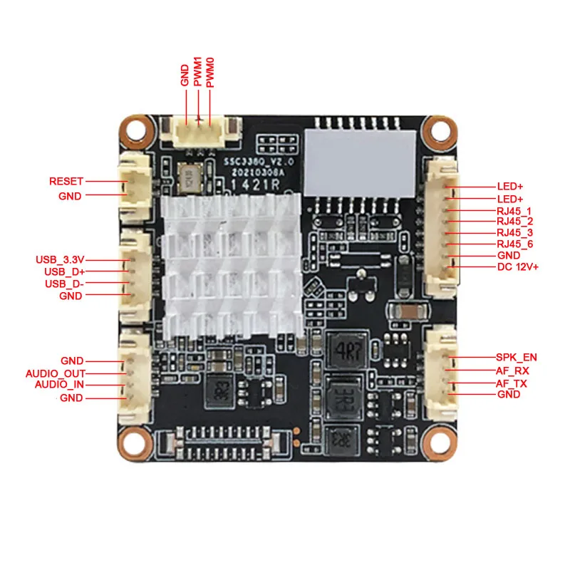 8MP AI Human Detection HD CCTV Network Camera Module Mstar 338Q+IMX415