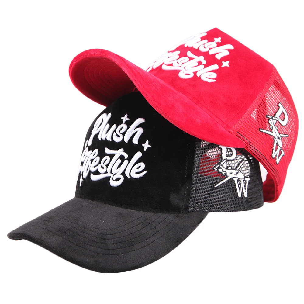 Высококачественные сетчатые бархатные кепки Gorras с вышивкой на заказ 5 панелей