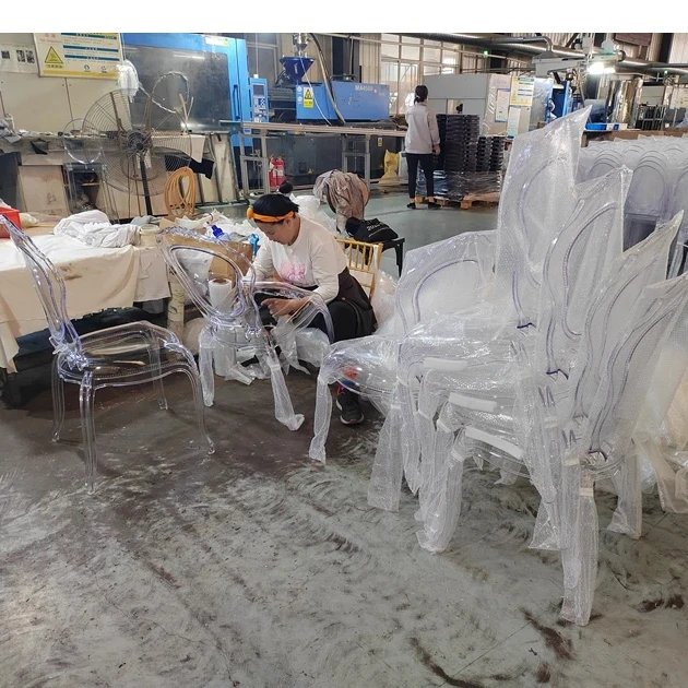 PC Stackable Party Event Wedding Transparent Bella Resin Plastic Chair
