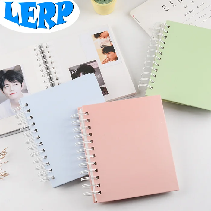 Lerp&Pure Color sticker book Self-Adhesive photo albums with rings