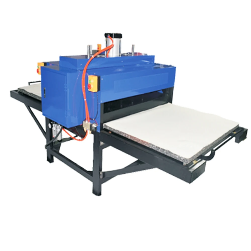 Factory price Pneumatic heat press 100x120 double heatpress machine 2 station 39x47 heat press machine for textile factory