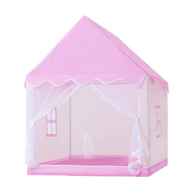 YF-Y505 Wholesale luxury good quality castle tent bed for children play toy kid Princess playhouse indoor foldable manufacture