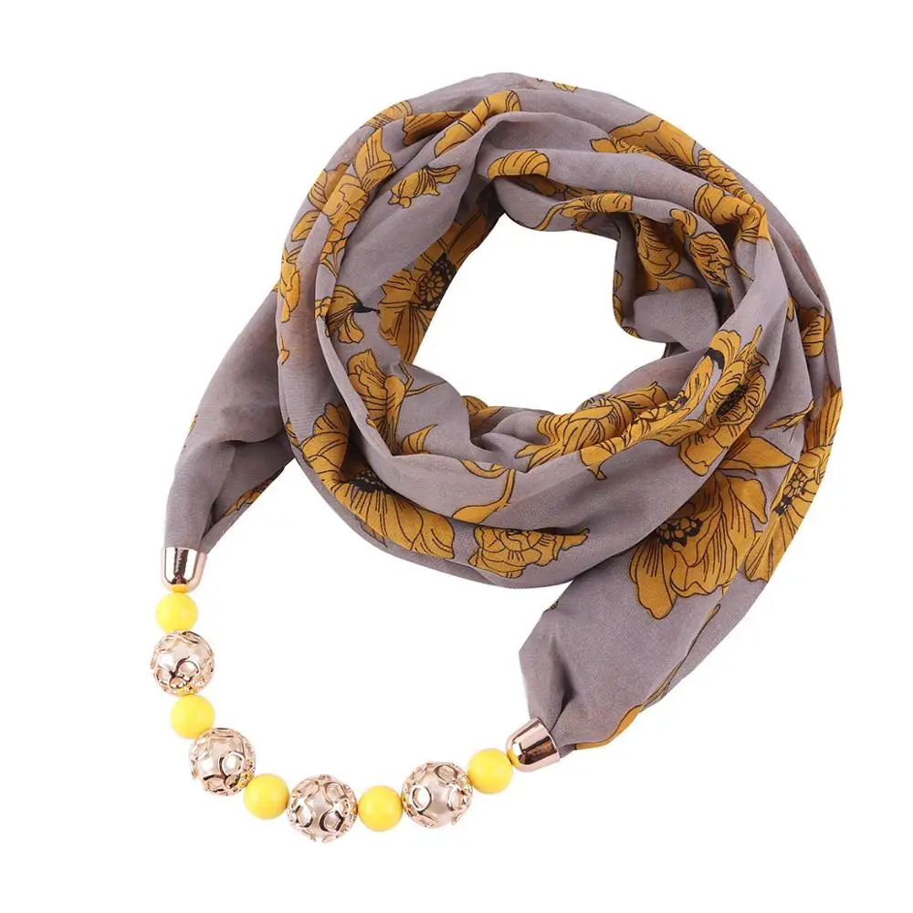 fashion pattern printed necklace scarf hijab