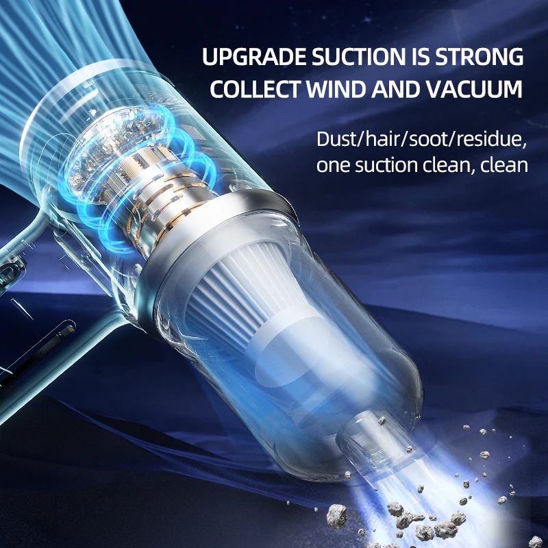 Mini High Suction Brushless Multi-function Vacuum Cleaner Strong Dust Removal Household Portable Vacuum Cleaner For Household