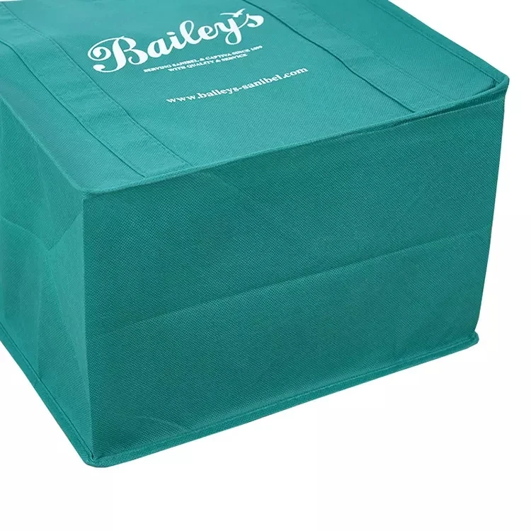 Eco Friendly Reusable Custom Logo Non Woven Heavy Duty Grocery Tote Shopping Bag