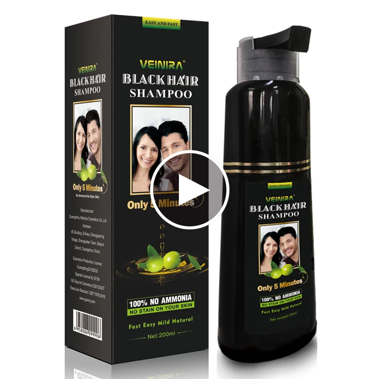 VEINIRA herbal hair dye shampoo no ammonia no stain skin cream hair color black brown burgundy red