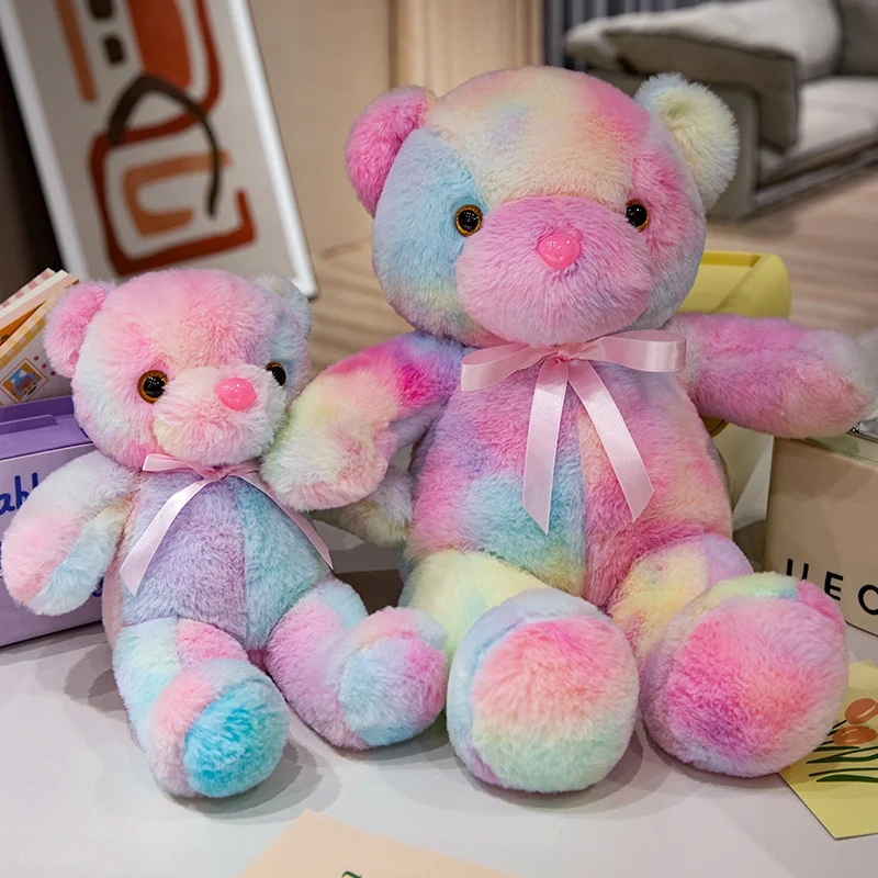 30/40cm Wholesale colorful stuffed animal led night light teddy bear cuddly light up teddy bear lighting teddy bear for kids