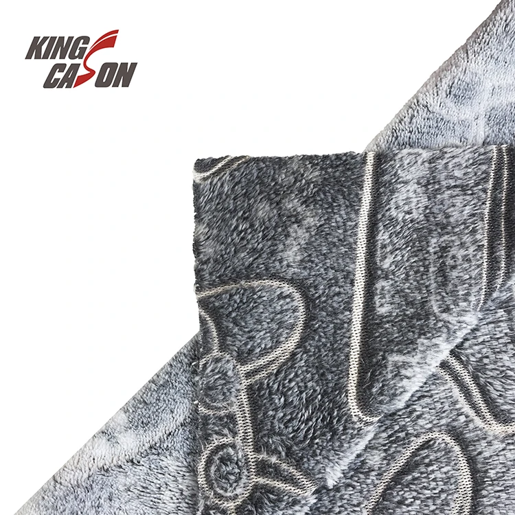 Kingcason Custom Two Side 100% polyester Game machine Pattern Recycled Glow in the dark Fleece Fabrics For South African Market