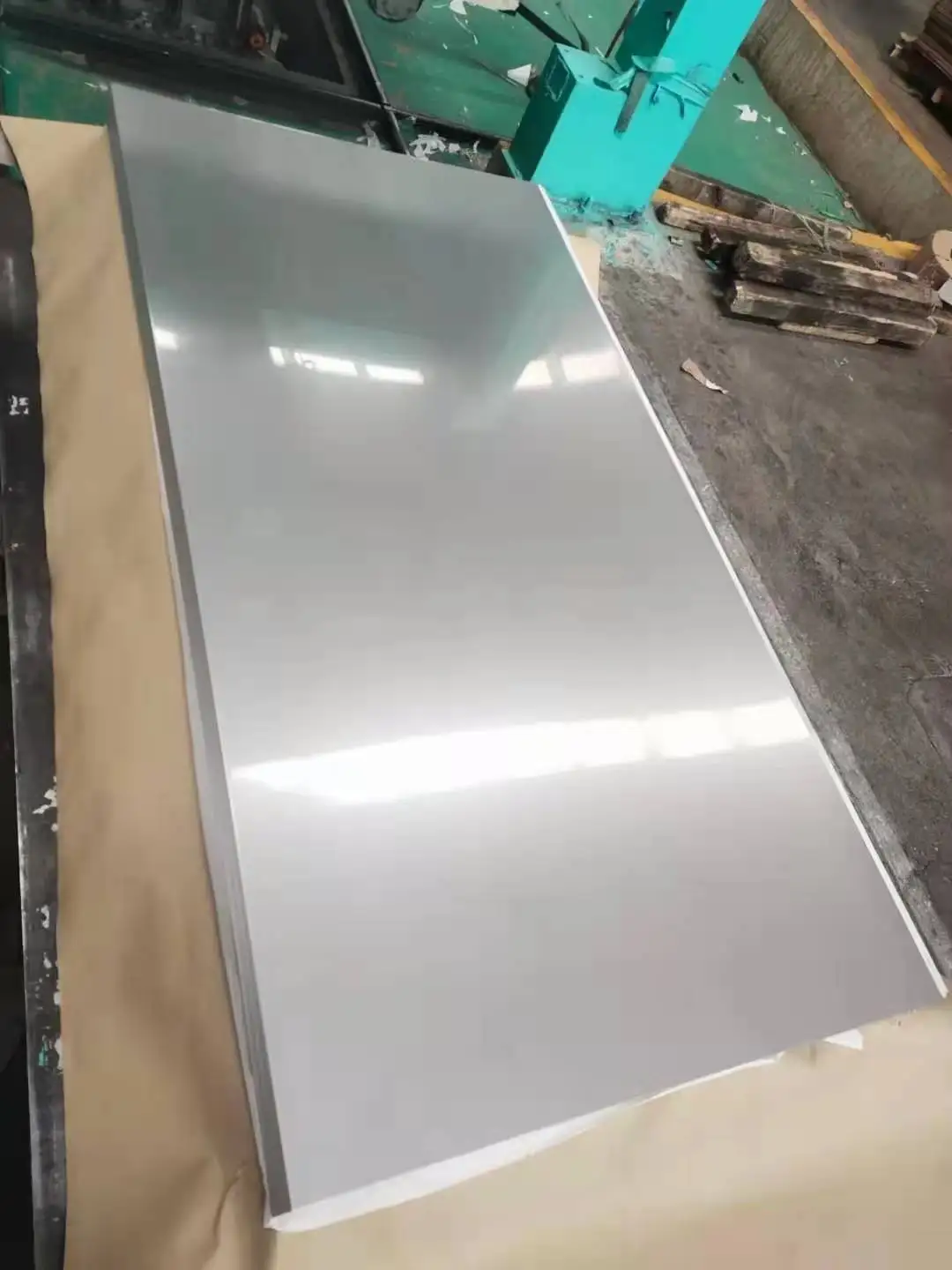 304 material 4ft x 6ft stainless steel sheet metal 2B finished with film