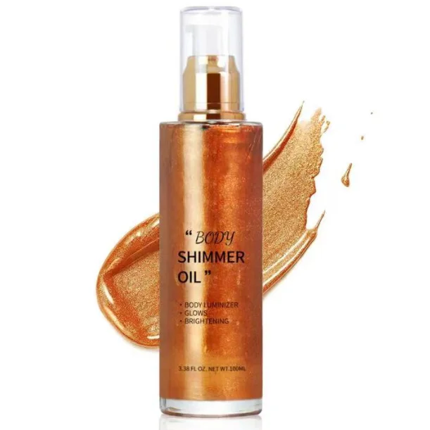 Shimmer Body Oil for Face Body Oil based Liquid powder Shimmer Party