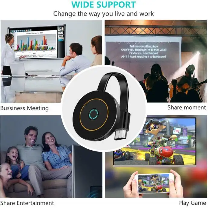 G10 G11 5G 4K HD Wireless Wifi Display Receiver Dongle Mirror Screen TV Stick Miracast Airplay DLNA Media Stream Google Home