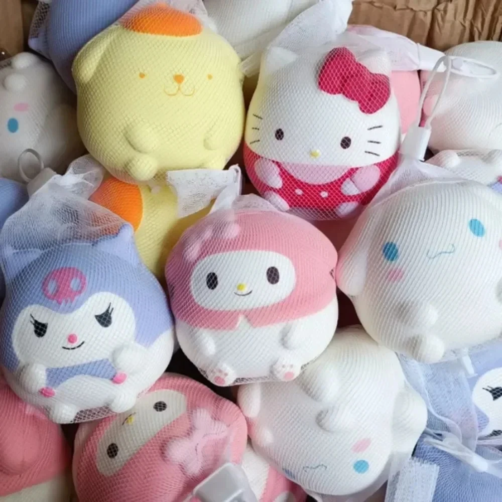 Cartoon Sanrio Fidget Toys Kawaii Kuromi Melody Cinnamoroll Slow Rebound Decompression Toys Cute Sanrio Soft Figures W24-378