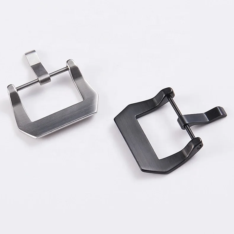 High Quality 20Mm 22Mm 24Mm  Watch 26Mm Polished Brushed Leather Band Watch Clasp 316L Stainless Steel Watch Buckle Parts
