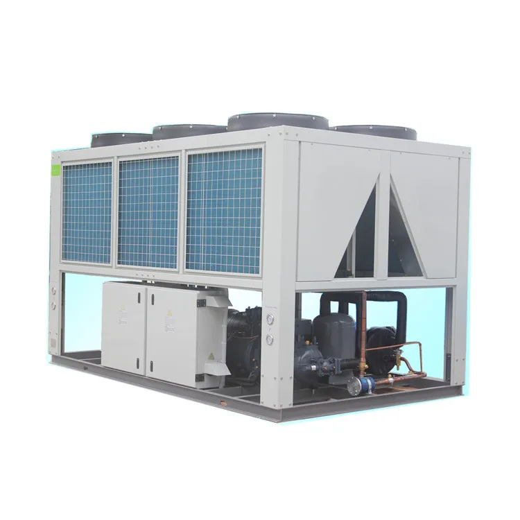 Air Cooled Screw Type Water Chiller with Heat Pump Core Components Motor and PLC One Stop Shopping for HVAC and Spare Parts