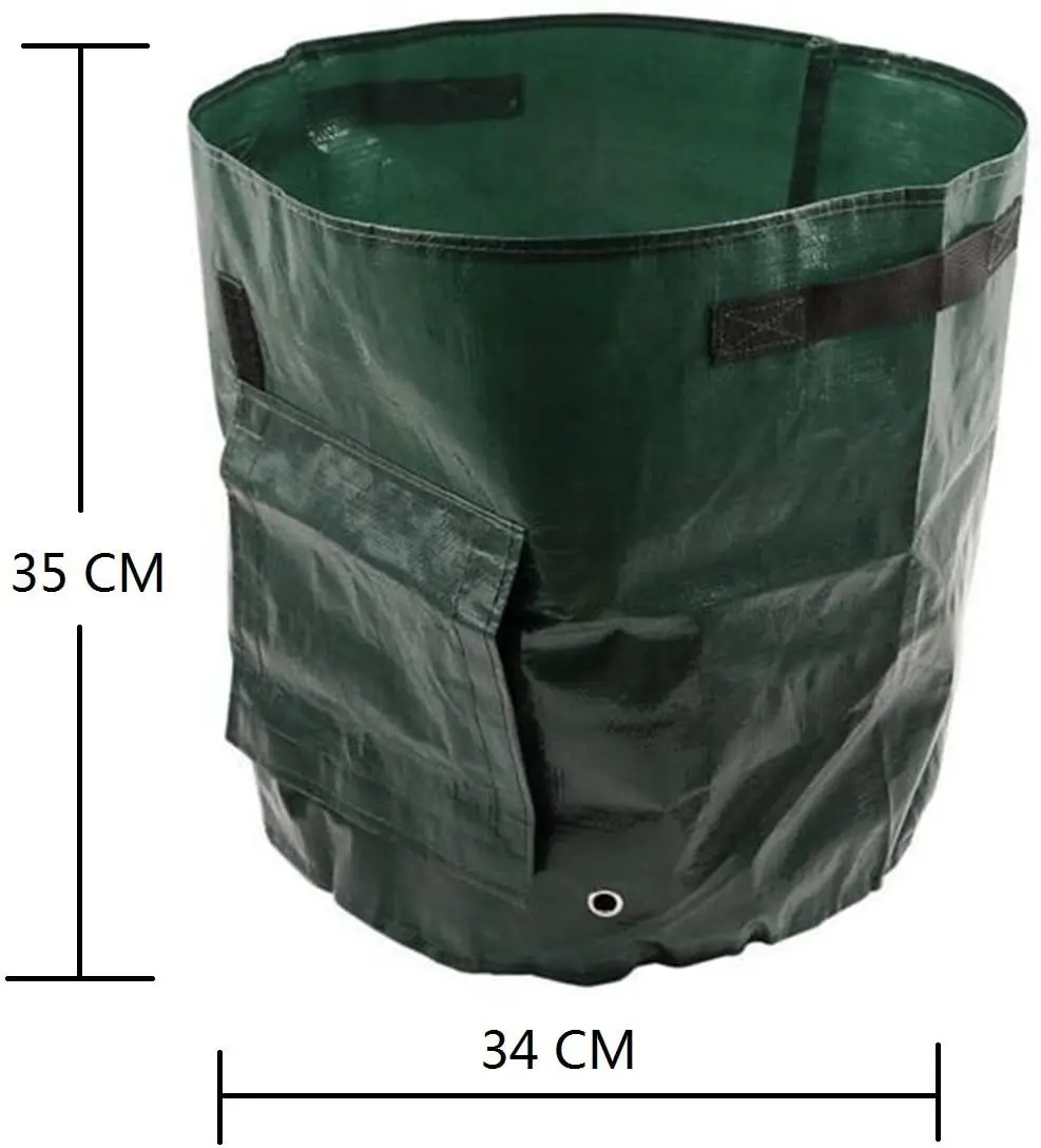 Outdoor 7 Gallon Potato Grow Bags with Flap and Handles Aeration Customized Garden Hydroponic Planter Vegetable Growing Pots