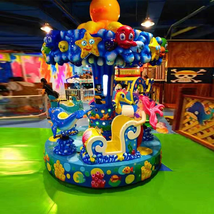 Factory Directly Wholesale Mini Carousel Christmas Musical Carousel Merry-Go Carousel