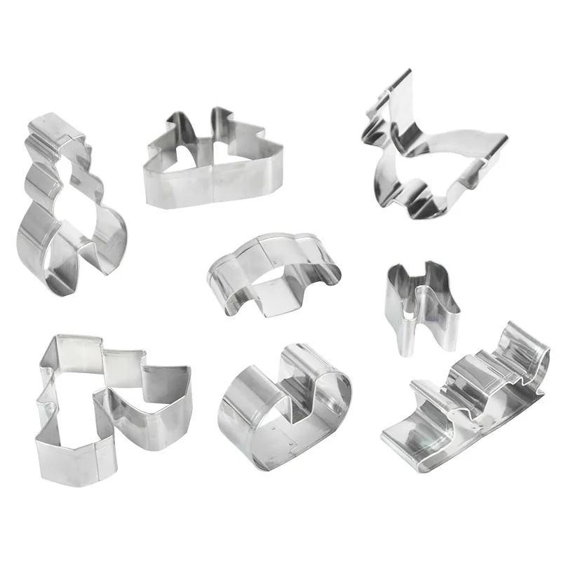 Wholesale Christmas Cookies DIY Mold Baking Tools Stainless Steel Geometric Cookie Mold
