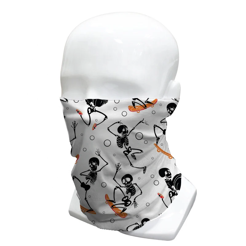 Custom Printed Logo Snood Tube Bandana Multifunctional Head Scarf Seamless Neck Gaiter