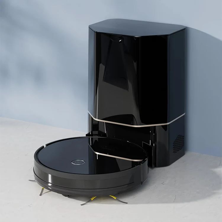 Aspiradora smart stofzuiger Self-Emptying Robot Vacuum Cleaner Gyroscope Navigation for Household Use Sweeps Wet Dry Dirt